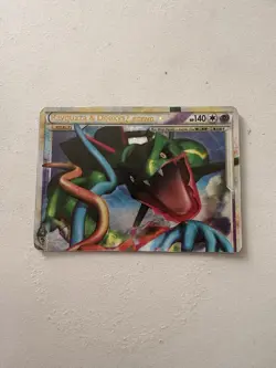 Pokemon Rayquaza and Deoxys Legend Card Top and Bottom - Image 1