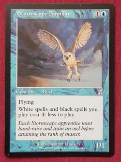 Magic The Gathering TIME SPIRAL STORMSCAPE FAMILIAR blue card MTG - Image 1
