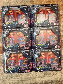 Lot Of 6 Bandai One Piece Card Game Illustration Box Vol. 6 - Factory Sealed - Image 1