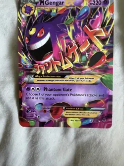Pokemon TCG Mega-Gengar-EX Phantom Forces Holo Card 35/119 EX - Image 1