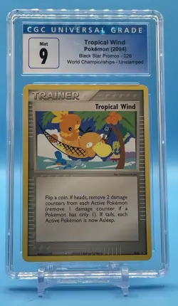 Pokemon 2004 Tropical Wind Black Star Promos 026 World Championships CGC 9 - Image 1