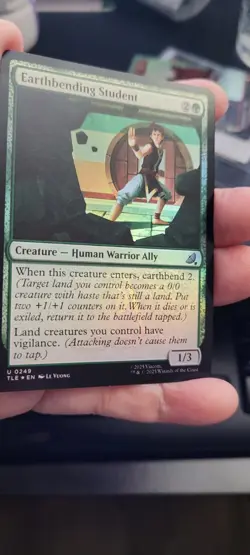 Earthbending Student - Foil TLE NM MTG - Image 2