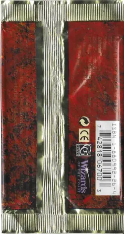 MTG: 4TH EDITION empty Mana Vault Booster Pack wrapper; edge tears, 1995 - Image 2