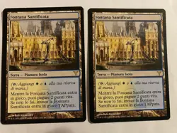 MTG -MAGIC - FONTANA SANTIFICATA - HALLOWED FOUNTAIN - X 2 - NM-ECX - Image 1