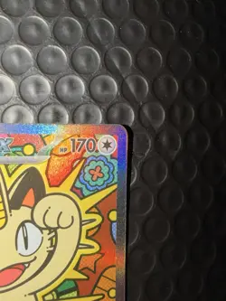 Pokemon TCG Meowth ex 121/088 Special Illustration Rare Perfect Order SIR NM - Image 3