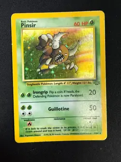 Pinsir - 9/64 - Holo Rare - Unlimited Edition Jungle (MP) Pokemon - Image 1