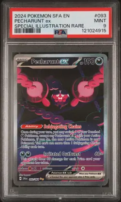2024 POKEMON SFA EN-SHROUDED FABLE SPECIAL ILLUSTRATION RARE PECHARUNT EX PSA 9 - Image 1