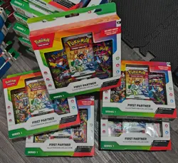 Pokemon TCG: 5 x Quantity First Partner Illustration Collection - NEW SEALED - Image 1