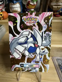 Lugia Sparkle Gold Stars Foil Attacks 2 Database Box Hit Pokemon - Image 1