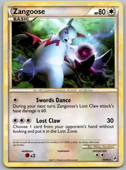 Zangoose - 39/95 - Call Of Legends - Regular Rare - Pokemon TCG LP - Image 1
