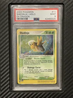 2003 PSA 9 Shedinja #11 Holo Rare Pokemon TCG EX Dragon Eseries - Image 1