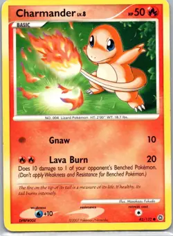 Pokemon TCG Charmander 82/132 Secret Wonders MP - Image 1