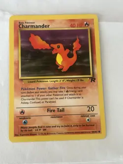 Pokemon Charmander Base Set 50/82 Common Basic Unlimited Regular 40 HP English - Image 1