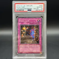 Skull Lair #082 Yu-Gi-Oh! 2003 1st Edition Labyrinth of Nightmare PSA 10 - Image 1