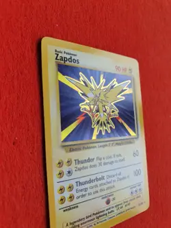 Zapdos 16/102 Pokemon TCG Base Set (1999) HOLO Rare NM - Image 3