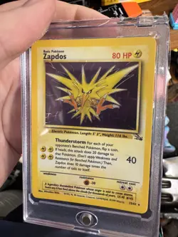 Zapdos Pokemon Card Holo WOTC 16/102 Base Set Rare Vintage 1999 Original MP - Image 1