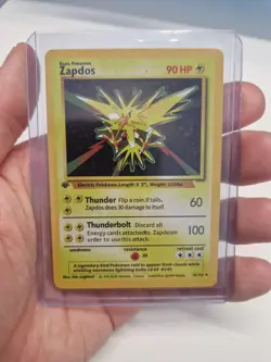 Zapdos 1st Edition - Pokemon 16/102 Base Set 1999 - Holo Artcard/Deko - Image 4
