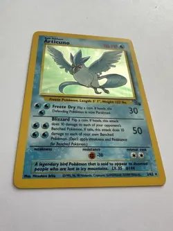 Pokemon TCG Articuno Fossil Holo 2/62 Rare Unlimited, Excellent Condition ✨ - Image 1