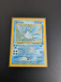 Pokemon TCG Articuno Fossil Holo Card 2/62 Unlimited Rare 1999 Base Set LP/MP - Image 1