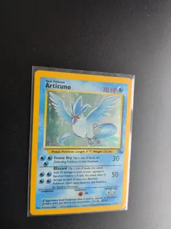 Pokemon TCG Articuno Fossil Holo Card 2/62 Unlimited Rare 1999 Base Set LP/MP - Image 3