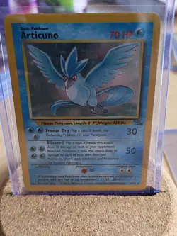 Pokemon TCG Articuno Fossil Holo Card 2/62 Unlimited Rare, LP Condition - Image 1
