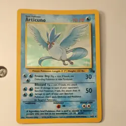 Pokemon TCG Articuno Fossil Holo Card 2/62 Unlimited Rare 1999 Base - Image 2