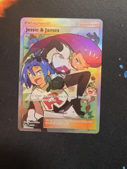 Pokemon Jessie and James Trainer Full Art Hidden Fates Card 68/68 READ DESC - Image 1