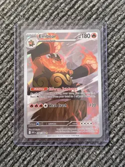 Pokemon TCG Emboar Holo Illustration Rare Card 098/086 Sv11w: White Flare - Image 1