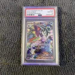 2023 POKEMON PAL EN-PALDEA EVOLVED ILLUSTRATION RARE #210 BAXCALIBUR PSA 10 - Image 1
