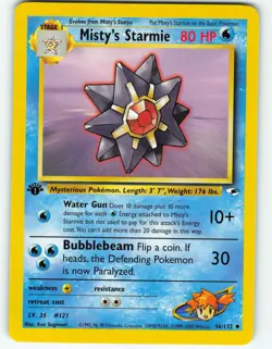 Misty's Starmie - 1st Edition - 56/132 Gym Heroes- WOTC - Pokemon TCG - 2000 - Image 1