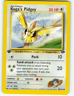 Koga's Pidgey - 1st Edition - 80/132 Gym Challenge - Pokemon TCG - 2000 - Image 1