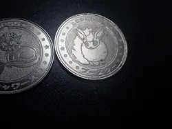 Pokemon Card Meiji Promo Metal Battle Coin Silver x2 Flareon & Jolteon #6313 - Image 4