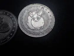 Pokemon Card Meiji Promo Metal Battle Coin Silver x2 Flareon & Jolteon #6313 - Image 5