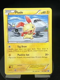 Pokemon TCG Plusle 38/108 Dark Explorers #39/108 Regualr MP - Image 1