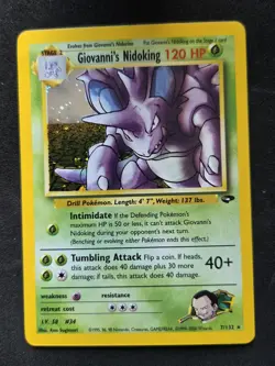 Giovanni's Nidoking 7/132 Holo - Pokemon Gym Challenge - LP - Image 1