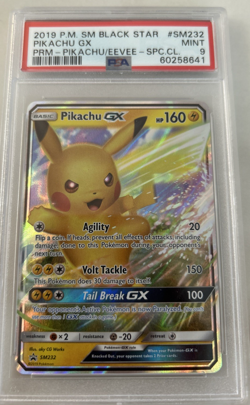 Pikachu GX PSA 9 - SM232 Pokemon Sun & Moon Promo - NM - Image 1
