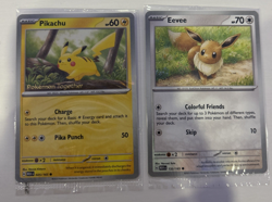 Pikachu 25/165 & Eevee 133/165 - Pokemon Together Promo - Sealed - Image 1