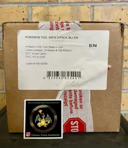 Unbroken Bonds 3 pack 24 Blister Case Sealed Pokemon 2019 Sceptile & Typhlosion - Image 1
