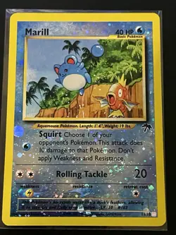 Marill - 2001 southern islands POKEMON excellent condition - LP - Swirl - Image 1