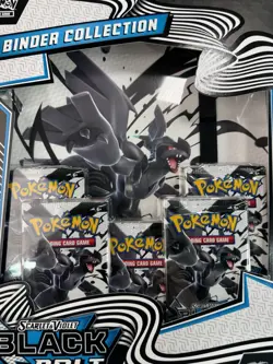 Pokemon TCG Black Bolt Binder Collection Box Factory Sealed New - Image 2