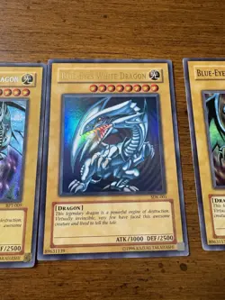 Konami Blue-Eyes White Dragon LOT SDK-001 BPT-009 SKE-001 Yu-Gi-Oh! - Image 3