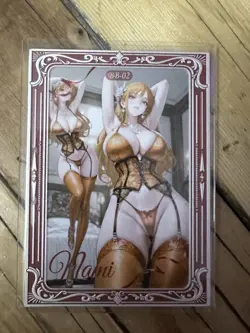 One Piece CCG Goddess Nami Metal Card - Golden Lingerie - Spicy - Image 1