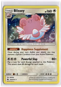 Pokemon TCG Blissey (Cosmos Holo) 153/214 Miscellaneous Cards & Products - Image 1