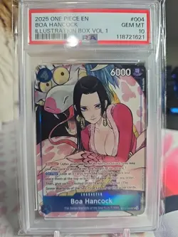 2025 ONE PIECE PROMOS ILLUSTRATION BOX VOL.1 #004 BOA HANCOCK PSA 10 - Image 1