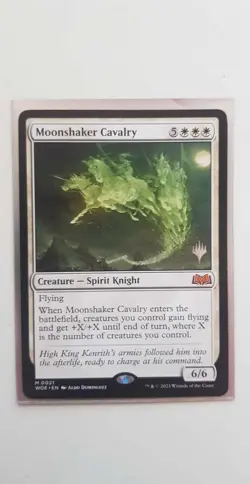 MTG Moonshaker Cavalry Wilds of Eldraine STAMPED NM/M Magic the gathering - Image 1