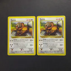 Pokemon Cards WOTC 1999: Tauros 47/64 x2 - Jungle Set - Image 1