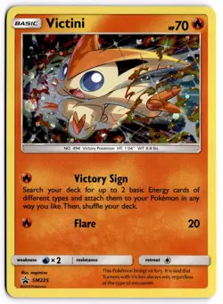 Pokemon TCG Victini (Cosmos Holo) SM225 Sun & Moon Black Star Promo - Image 1