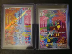 Japanese Deerling 073/071 & Sawsbuck 074/071 AR sv5M set Cyber Judge Pokemon NM - Image 1