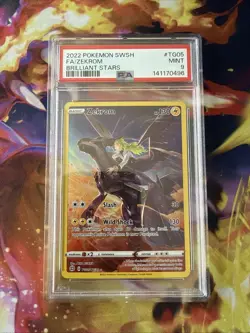 Zekrom TG05/TG30 Full Art 2022 Pokemon SWSH Brilliant Stars PSA 9 Mint* - Image 1