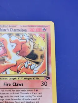 Pokemon 1st Edition Blaine's Charmeleon Gym Challenge WOTC 1999-2000 - Image 3